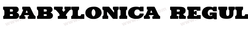 Babylonica Regular字体转换